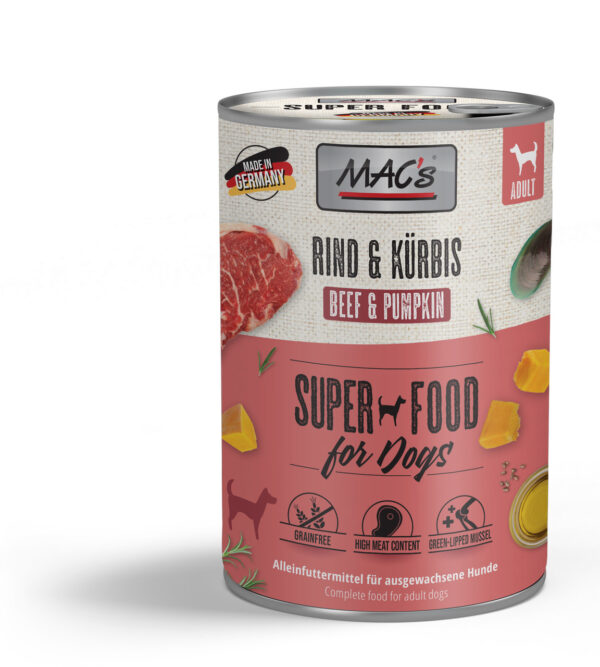 MAC's Dog Mokra Hrana za Pse - Govedina i Bundeva, 400g