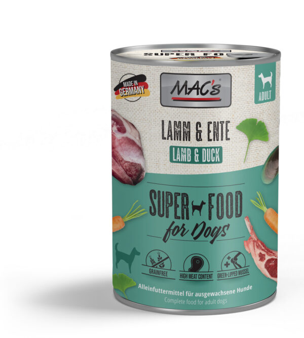 MAC's Dog Mokra Hrana za Pse - Janjetina i Patka, 400g