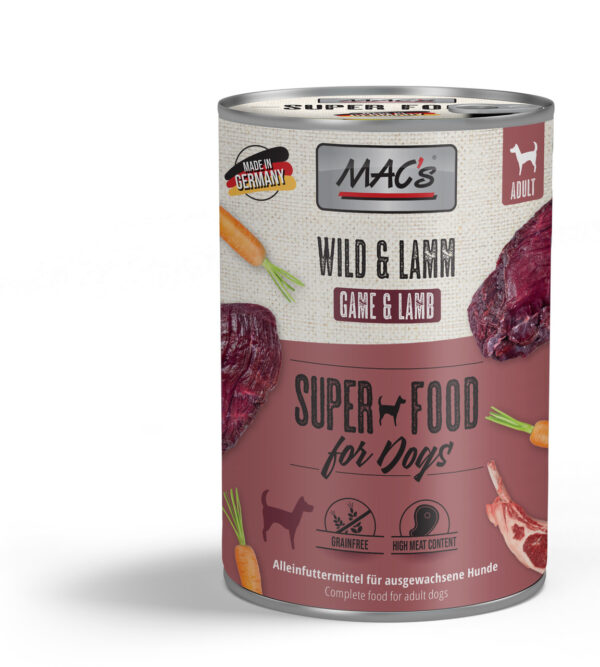MAC's Dog Mokra Hrana za Pse - Divljač i Janjetina, 400g