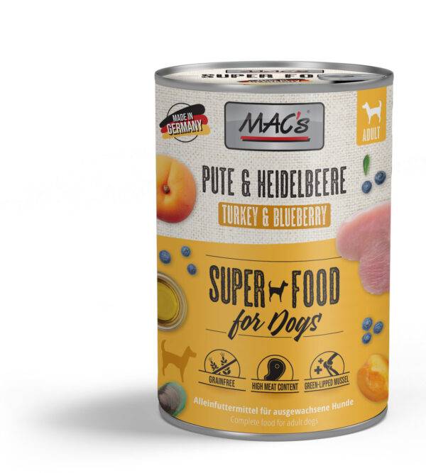 MAC's Dog Mokra Hrana za Pse - Puretina i Borovnica, 400g
