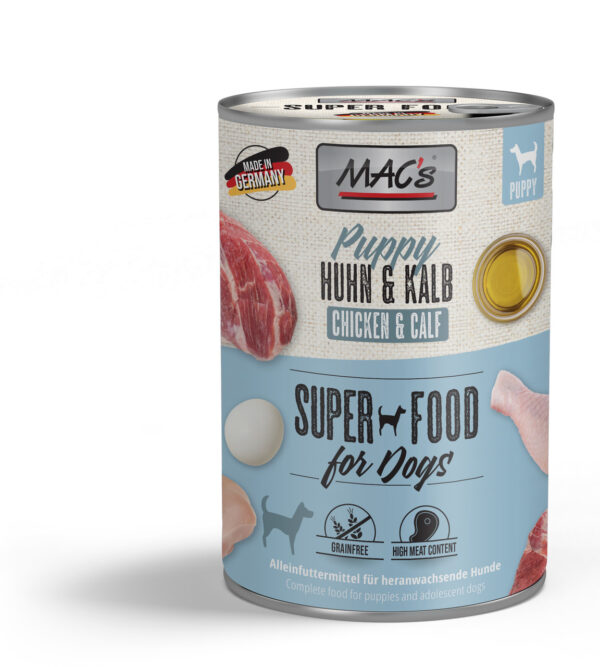 MAC's Dog Puppy Mokra Hrana za Štence - Piletina i Teletina, 400g