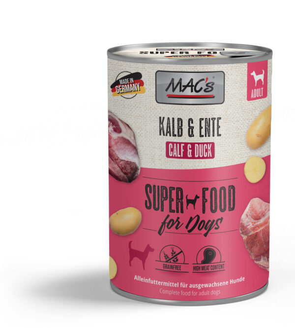 MAC's Dog Mokra Hrana za Pse - Teletina i Patka, 400g