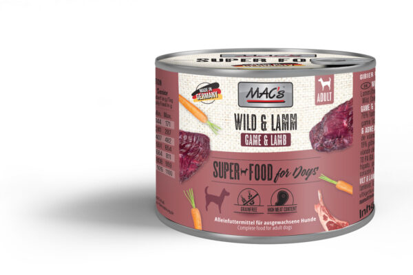 MAC's Dog Mokra Hrana za Pse - Divljač i Janjetina, 200g