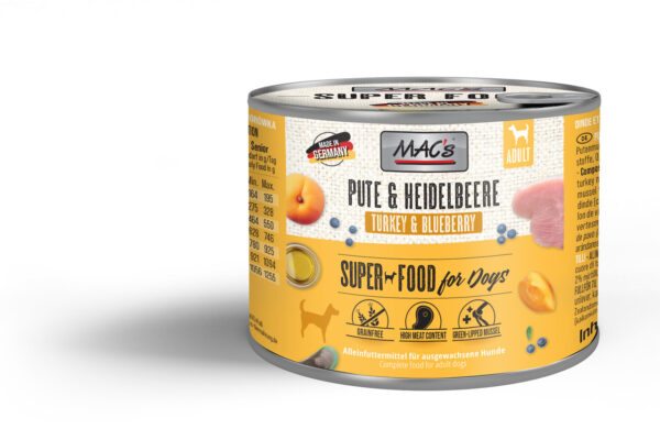 MAC's Dog Mokra Hrana za Pse - Puretina i Borovnica, 200g