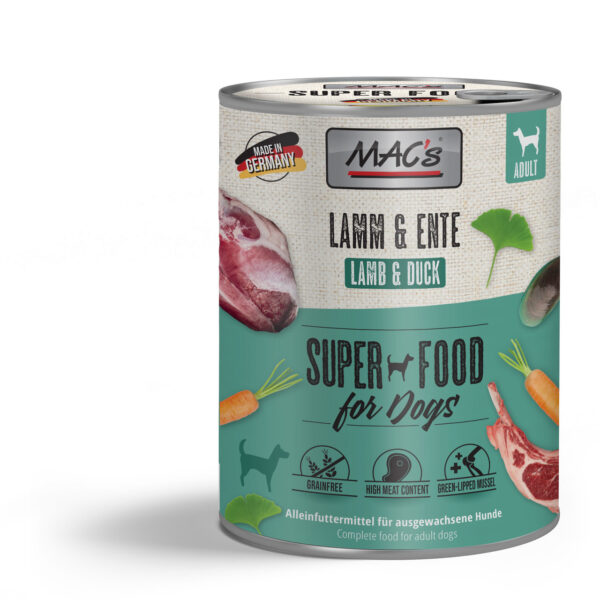 MAC's DOG SUPER FOOD - Janjetina i patka 800g