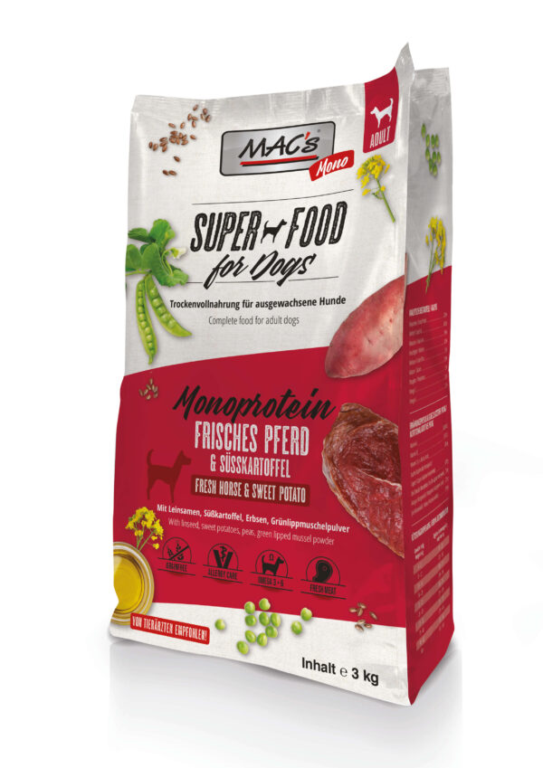 MAC'S MONOPROTEIN - Svježi konj i batat 3kg