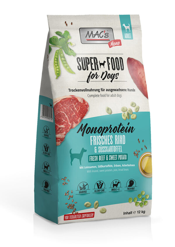 MAC's MONOPROTEIN ADULT - Govedina i batat 12kg