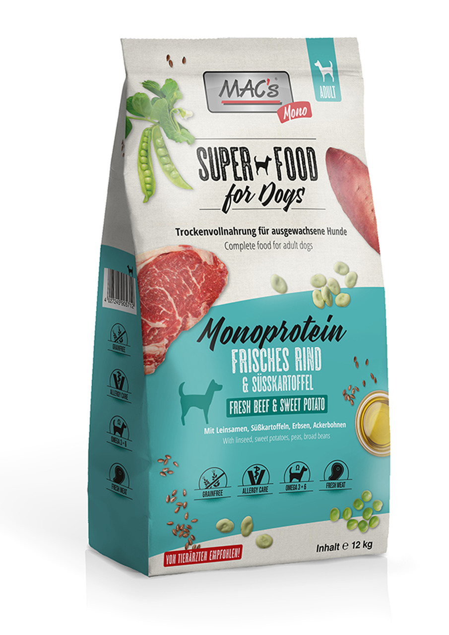 MAC's MONOPROTEIN ADULT - Govedina i batat 12kg