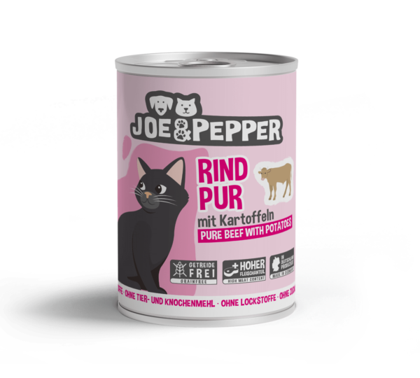 Joe & Pepper Cat Čista govedina s krumpirom 400 g – mokra hrana za odrasle mačke