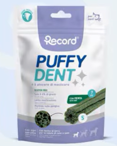 Record Puffy Dent Menta - Dentalna poslastica za pse 7kom