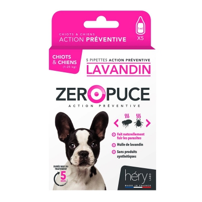 Hery Zero puce Lavandin antiparazitske pipete za štence i pse 5x1mL