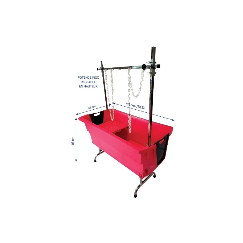 Profesionalna kada za pse s inox postoljem (grooming kada) - Slika 5