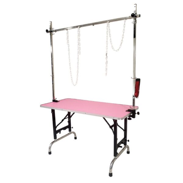 Sklopivi stol za šišanje pasa 120x60 cm (grooming stol) – podesiv