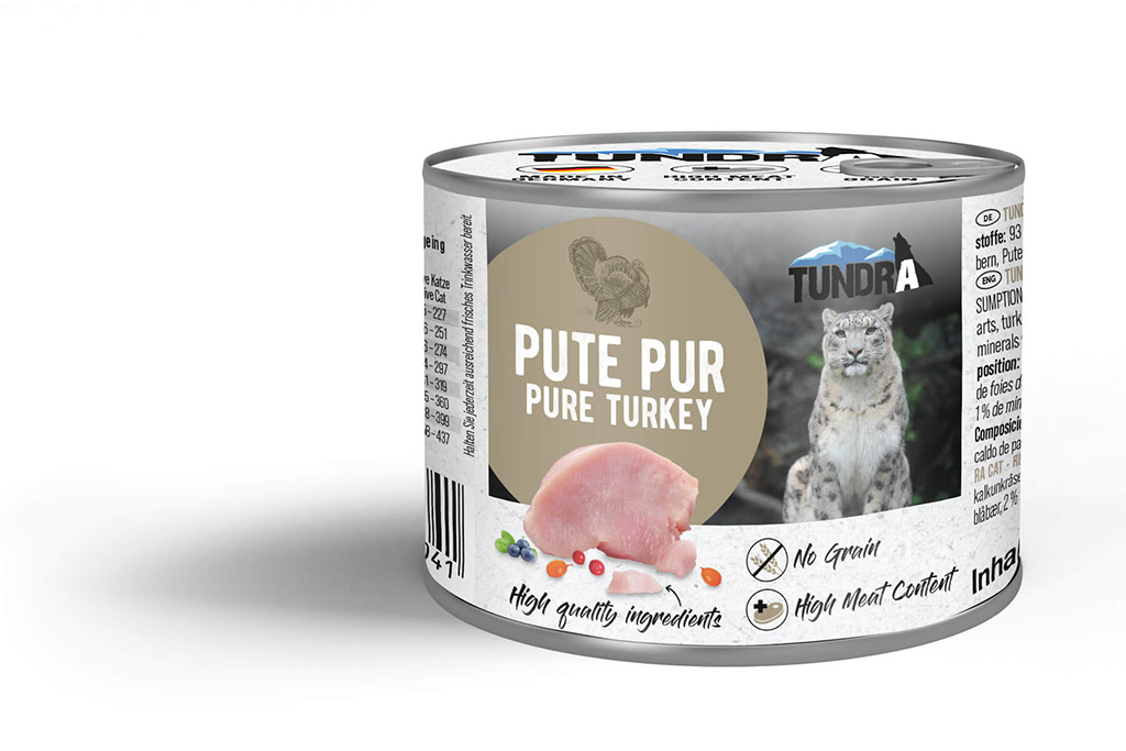 Tundra Cat Pute Pur 200 g – mokra hrana za odrasle mačke s puretinom