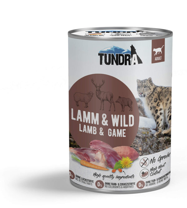 Tundra Cat Lamb & Wild 400g – mokra hrana za mačke bez žitarica