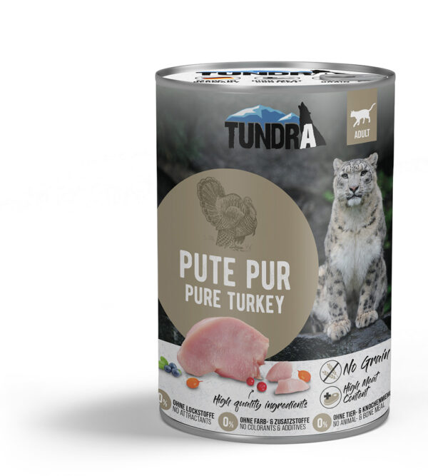Tundra Cat Pute Pur 400 g – mokra hrana za odrasle mačke s puretinom