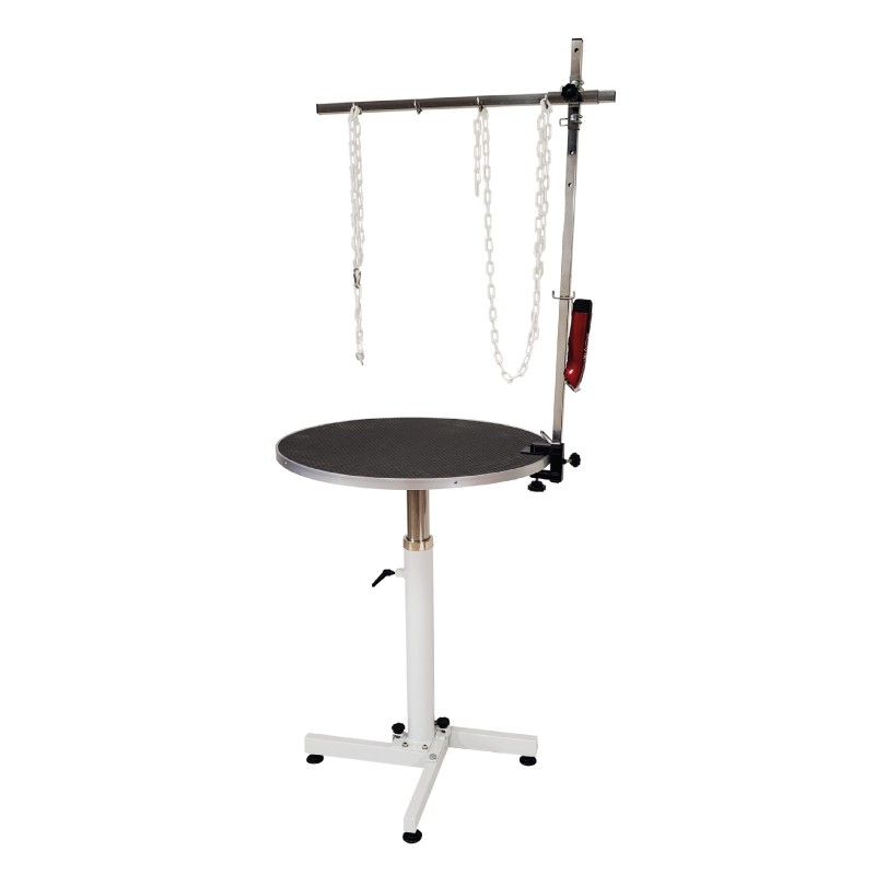 Pneumatski stol za šišanje pasa s držačem Ø70 cm (grooming stol) - Slika 3