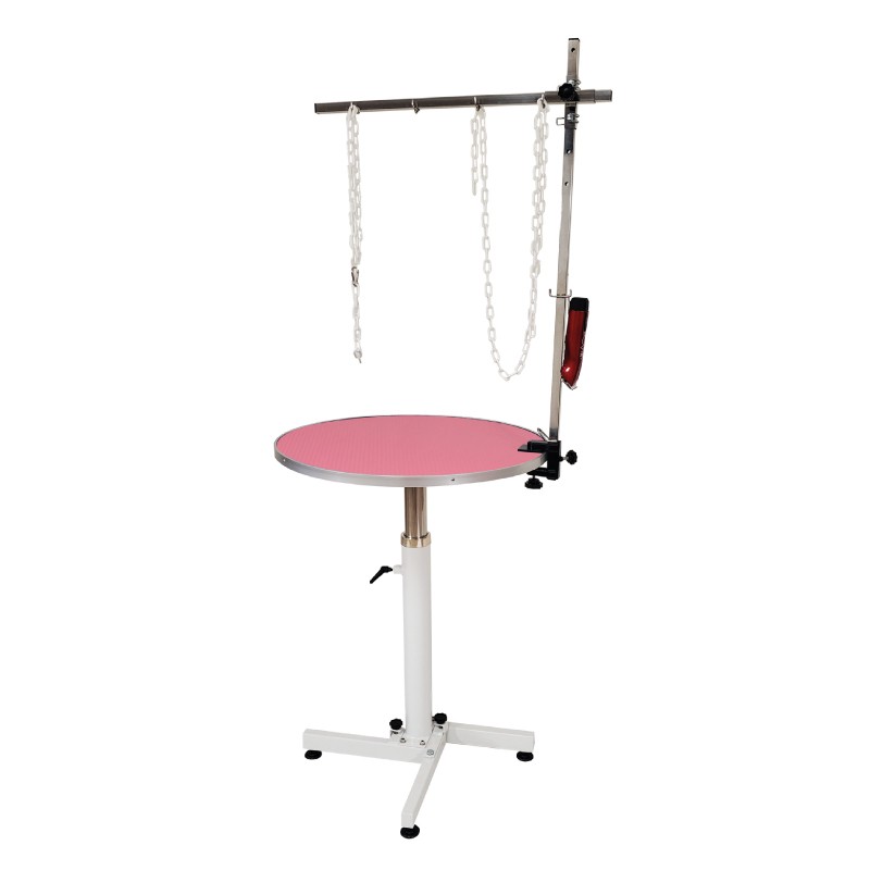 Pneumatski stol za šišanje pasa s držačem Ø70 cm (grooming stol) - Slika 2
