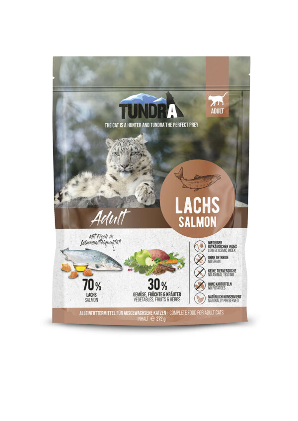 TUNDRA Cat Losos 272 g – Suha hrana za mačke bez žitarica