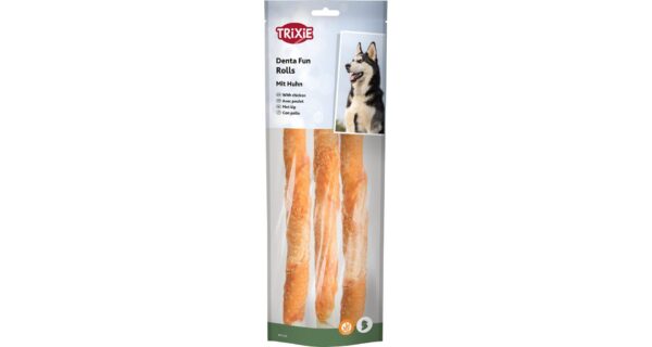 Trixie Denta Fun Piletina Rolls 28 cm – Poslastica za pse (3 kom)