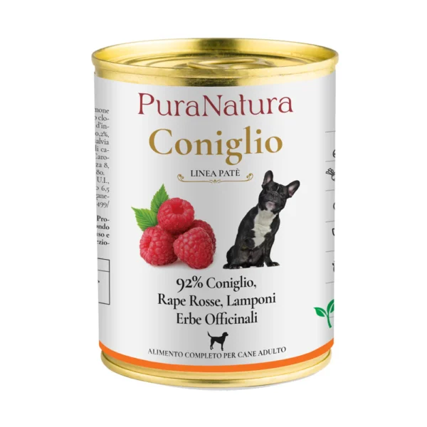 Pura Natura Paté Adult Kunić i Maline 400g