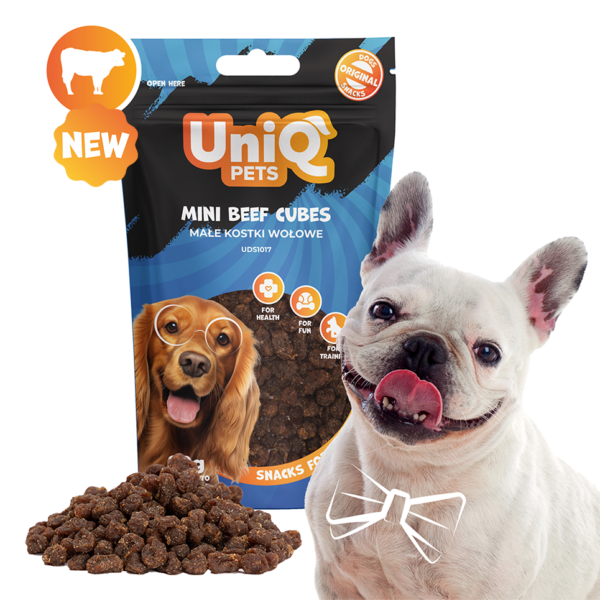 UNIQ PETS WAGGI Mini Goveđe Kockice za Pse 80g