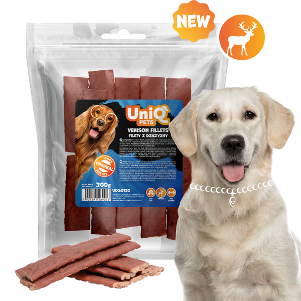 UNIQ PETS MEATY Fileti od Divljači za Pse 300g