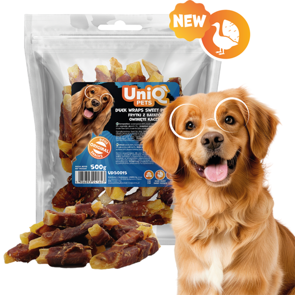 UNIQ PETS DUO Batat Omotan Pačetinom za Pse 500g
