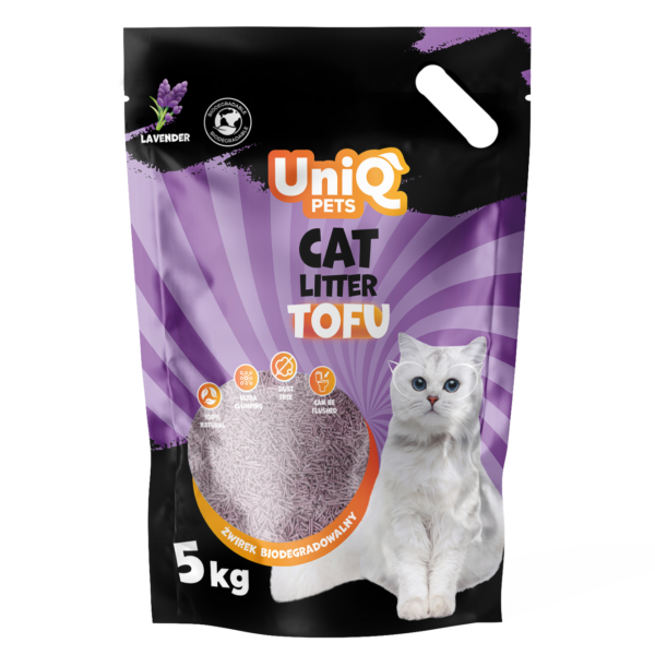 UNIQ PETS TOFU Biorazgradivi Pijesak za Mačke Lavanda 5kg