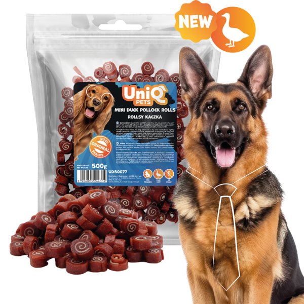 UNIQ PETS SNIFFY Mini Rolice s Patkom i Aljaškom Koljom za Pse 500g