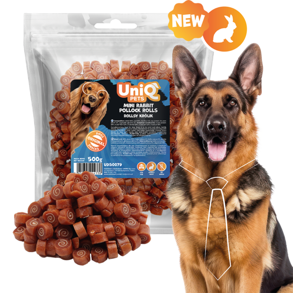 UNIQ PETS SNIFFY Mini Rolice s Kunićem i Aljaškom Koljom za Pse 500g