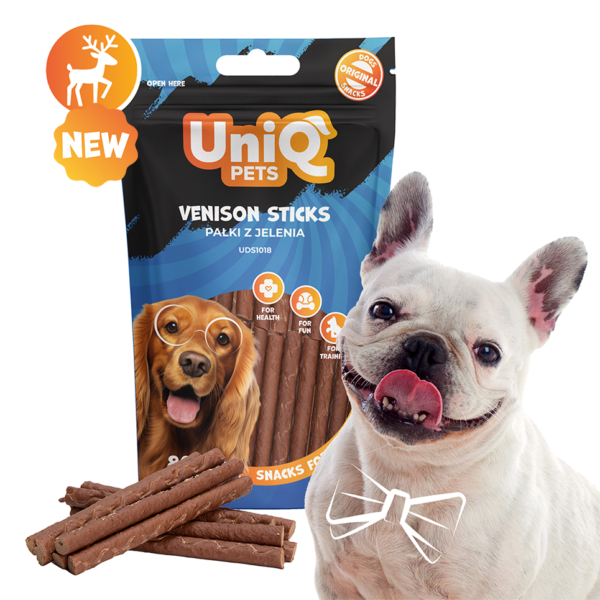 UNIQ PETS WAGGI Štapići od Divljači za Pse 80g