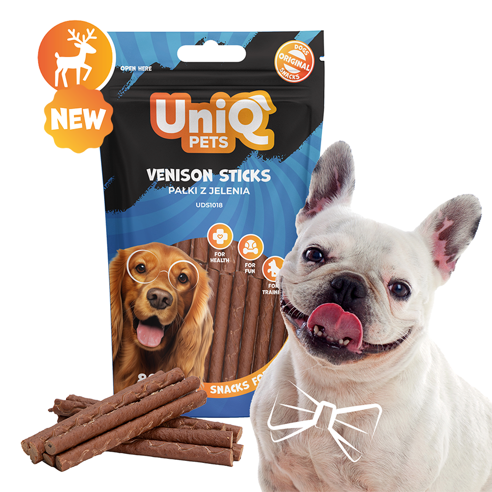 UNIQ PETS WAGGI Štapići od Divljači za Pse 80g