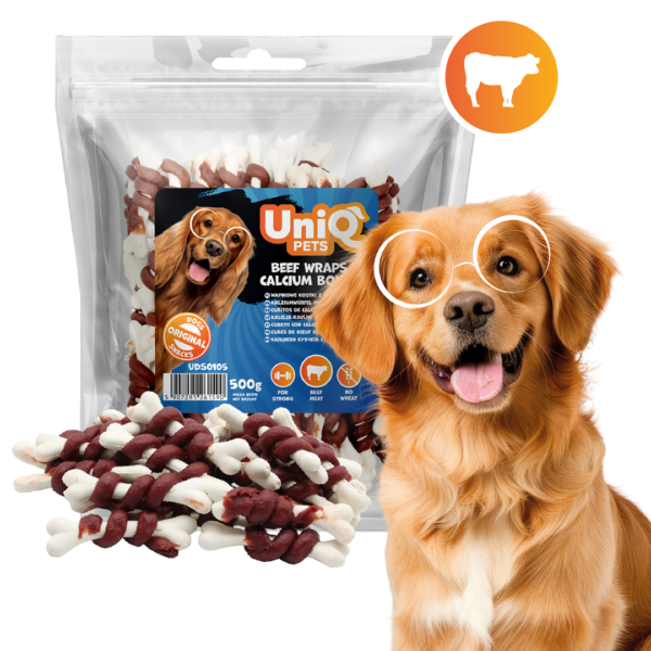UNIQ PETS Kalcijeve Kosti s Govedinom 500g