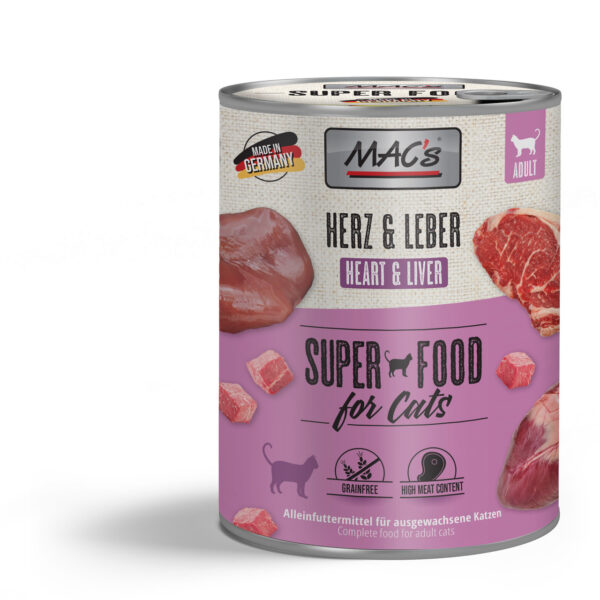 MAC’s CAT SUPER FOOD – Govedina sa srcem i jetrom 800g
