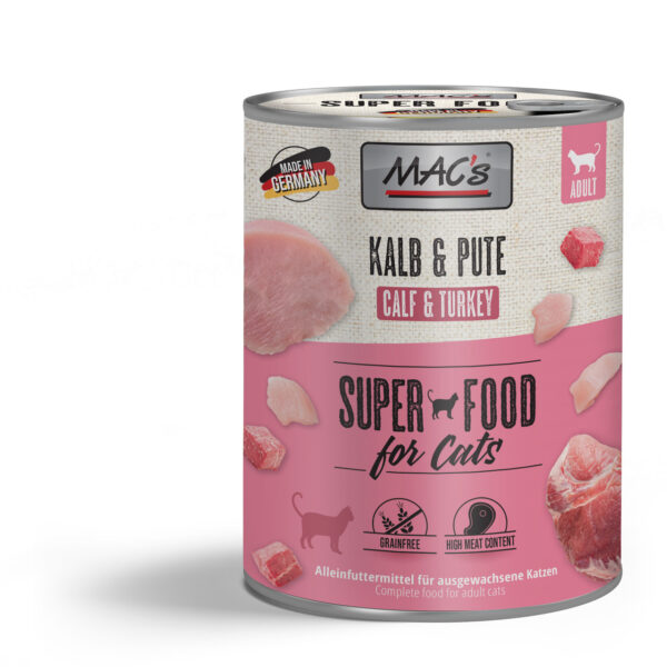 MAC’s CAT SUPER FOOD – Teletina i puretina 800g