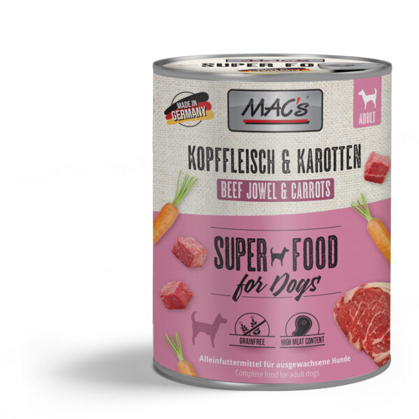 MAC’s DOG – Goveđi obrazi s mrkvom 800g