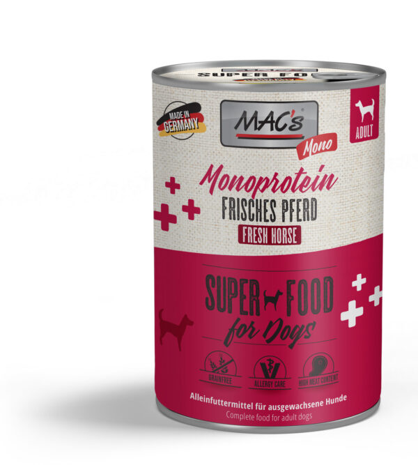 MAC’s Dog Mokra Hrana za Pse – Svježa konjetina 400g