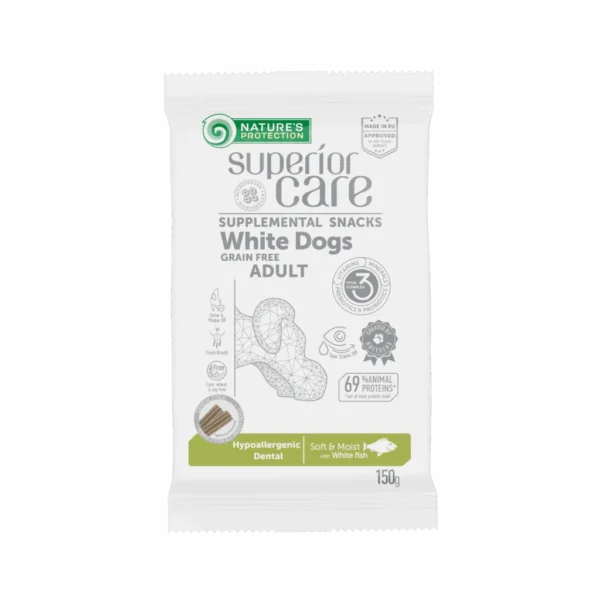 NATURE’S PROTECTION Superior Care - Dental štapići s bijelom ribom 150g